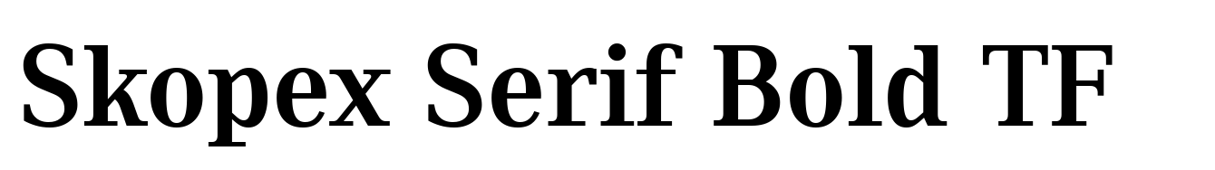 Skopex Serif Bold TF